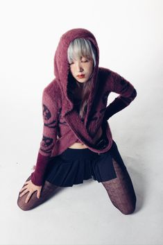 Fairy Grunge Urban Wild/ Skull Knit Outwear, Byunli Fairy Grunge, Knitting, How To Wear