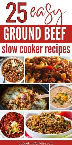 25 easy ground beef slow cooker recipes