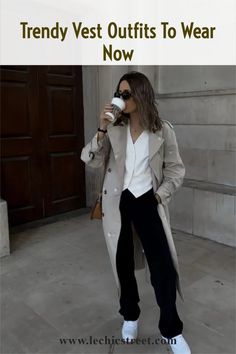 vest outfits, vest outfits for women, vest outfits aesthetic Style A Waistcoat, Fall Outfits Vest, Vest Outfits Aesthetic, Outfits Vest, Grey Suit Vest, Trendy Vest