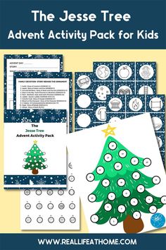 the jesus tree activity pack for kids with pictures and instructions to make it look like they are