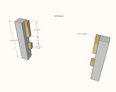 two different types of wood are shown in the diagram, with measurements for each piece