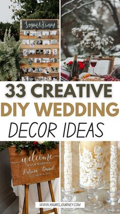 Beautiful and Budget-Friendly Wedding Decoration Ideas Modern Wedding Decor Ideas, Diy Home Wedding Decorations, Diy Boho Wedding Decorations, Movie Wedding Ideas, Wedding Picture Display, Thrift Wedding, Easy Wedding Decor, Hunters Wedding, Daffodil Wedding