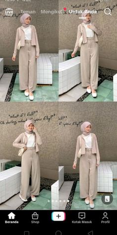 Mix And Match Outfits Hijab, Outfit Hijab Casual, Outfits Hijab, Hijab Look, Hijab Chic, Outfit Hijab, Mix N Match, Ootd