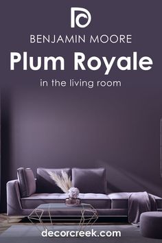 Plum Royale 2070-20   in the Living Room by Benjamin Moore Neutral Furniture, Architectural Details, Wood Accents, Architecture Details