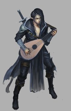 High Elf Bard, Half Elf Bard, Dnd Bard, Half Elf, Heroic Fantasy, High Elf, Male Character, Fantasy Races