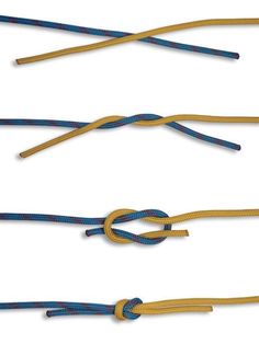 four ropes with different colors and sizes