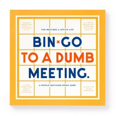 What's the best part of a meeting? There's actually an answer, we promise. It's people-watching, of course. So, why not make a game (or two) out of it? Inside this Bin-Go to a Dumb Meeting game, you'll find 2 sets of 12 perforated bingo cards–one set for meetings and another for cubicle life. Don't worry; we've already pre-filled them with the common (yet ridiculous) things that always seem to happen–so just hand them out and start people-watching...competitively. Includes 24 pre-filled (& perfo Make A Game, Cubicle, Bingo Cards, Bingo, Square