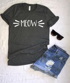 Cat Shirt Pattern, Cat Tee Shirts, Womens Tshirt, Autumn T Shirts, Funny Shirts Women, Cat Shirt, Cat Shirts, Cat Tshirt, Direct To Garment Printer