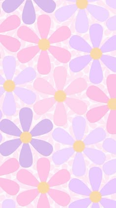 a pink and purple flower wallpaper with many different colored flowers on the bottom half