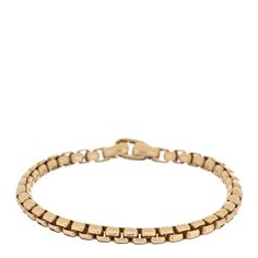 This is an authentic DAVID YURMAN 18K Yellow Gold 5mm Box Chain Bracelet. This bracelet is crafted of 18 karat yellow gold and features the classic box chain finished with a stylized lobster clasp. David Yurman Bracelets, David Yurman Bracelet, David Yurman Jewelry, Yellow Gold Bracelet, David Yurman, Box Chain, Chain Bracelet, Lobster Clasp, Gold Bracelet