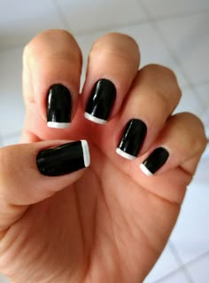 Tokyo Hotel Nails, Bill Kaulitz Nails Black White, Tokio Hotel Nails, Bill Kaulitz Nails, White French Nails, Cute Nail Colors, Grunge Nails, White Acrylic Nails, Bill Kaulitz