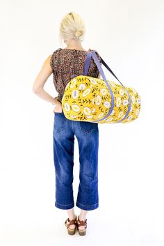 Ready, Set, Weekender! Reduce your travel carbon footprint with our organic-cotton weekender travel bag. Hand-embroidered with traditional Kantha stitching, this overnight bag is spacious enough for all of your clothes and travel essentials for a weekend away. #anchalproject #fairtrade #designingchange #artisanmade #ethicaldesign #sustainableliving #vintagekantha #sustainabletravel Weekend Travel Bags, Ethical Shopping, Carbon Footprint, Women Supporting Women