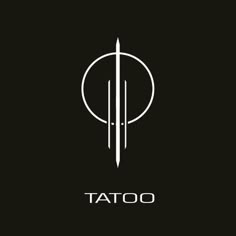 a black and white logo with the word tattoo on it