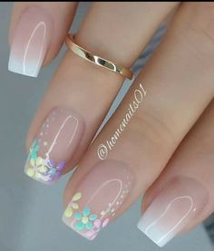 Beginners Nail Art, Coffin Art, Makeup Nails Designs, Nail Art Tips, Spring Acrylic Nails, Nail Tutorial