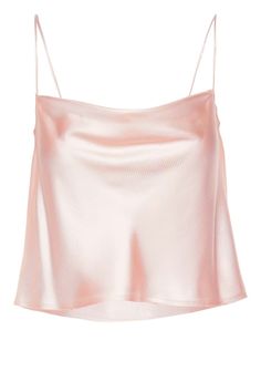 LAPOINTE Light Pink Silk Twill Bias Cami Silk Strap Top, Subtle Pink Outfits, Pink Sleeveless Silk Top, Pink Satin Top, Pink Silk Top, Digital Wardrobe, Silk Cami Top, Silk Vest, Silk Tops