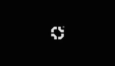 a black and white logo with the letter s in it's center, on a dark background