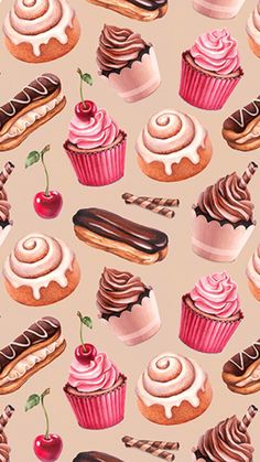 an image of cupcakes and donuts with the words click here for more