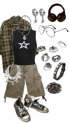 Grunge Fits, Cooler Style, Vibe Clothes, Alt Fashion, Alternative Outfits