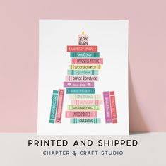 a birthday card with the words printed and shipped on it, in front of a pink background