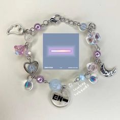 for────୨ৎ────engeneֶָ֢𐚁๋࣭⭑ֶָ֢ Txt Jewelry, Jewelry Kpop, Pop Jewelry, Kpop Diy, Pretty Jewelry Necklaces, Diy Bracelet Designs, Beads Bracelet Design, Handmade Jewelry Tutorials