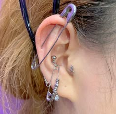 an ear piercing is shown on the instagramr for people to see and hear