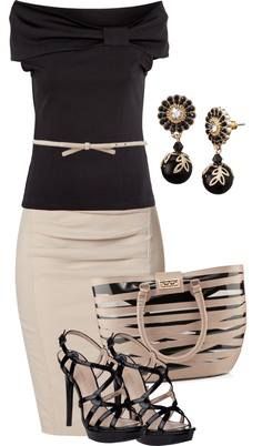 LOLO Moda: Vintage women dresses - trolling through Pinterest and this CAUGHT MY EYE INSTANTLY!!!!! find more women fashion on www.misspool.com Beige Pencil Skirt, Business Attire Women, Summer Work Outfits, Womens Vintage Dresses, Business Attire, Work Attire, Business Outfits, Mode Inspiration