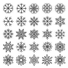 Snowflake Clipart, Snowflakes Drawing, Snowflakes Art, Simple Snowflake, Black And White Vector, Chalk Markers, Clipart Black And White, Great Tattoos, Winter Art