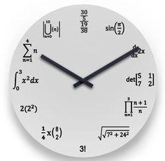 Math Clock, Math Wallpaper, Math Wall, Math Quotes, Math Tutorials, Math Jokes, Math Poster, Physics And Mathematics, Math Formulas