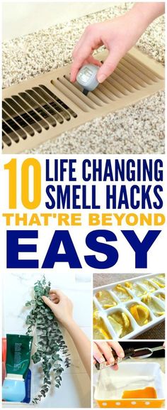 the cover of an easy diy book with instructions to make homemade home smell amazing