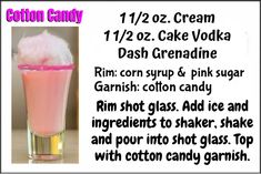 cotton candy ice cream cake vodka drink recipe