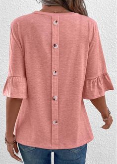 Color:Pink;Size:S;Size:M;Size:L;Size:XL;Size:2XL;Size:3XL;Size:4XL;Size:5XL;Package Contents:1 X T Shirt;Occasion:Other;Style:Casual; Fashion Tops Blouse Style, Stylish Tops For Women, Trendy Tops For Women, Fashion Tops Blouse, Blouse Style, Tops Blouse, Plaid Tops, Trendy Tops, Shirt Sale