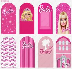 barbie doll name tags and stickers