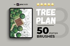 the tree plan 50 stamps brushes are available for purchase on this site, and it's