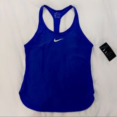 Brand New Nike Dry Fit Blue Tennis Tank Great, Light Tank Top For Any Kind Of Workout! Blue Size S 40% Off Original Price! Blue Racerback Gym Tops, Blue Racerback Top For Gym, Nike Blue Workout Top, Blue Nike Top For Workout, Blue Nike Workout Top, Blue Workout Tops For Spring, Spring Blue Workout Tops, Blue Stretch Nike Tops, Nike Blue Tops For Spring