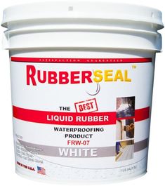 the best liquid rubber waterproofing product for white floors and walls is available in a bucket