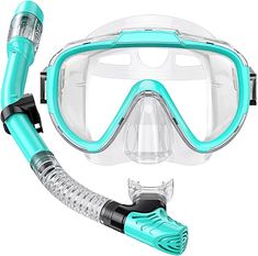 a scuba mask and snorkels with goggles