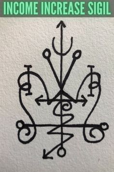 Magickal sigil to increase income Wiccan Symbols