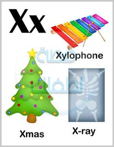 an x - ray, xylophone, x - ray and christmas tree