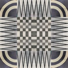 an abstract design with black and white lines on the center, in shades of gray