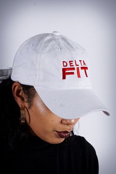 With unique designs you won't find anywhere else, our caps are the quality type that are designed with a thicker woven fabric. Not those flimsy weak ones that lose shape. 100% stitched embroidered design. Sport cap. Curved brim. Dry Clean Only Comes in: adjust back. Perfect for those Devastating Divas who needs head/face protection from the sun, sweat and elements while out doing fitness, events or anything fun. Trendy White Dad Hat With Curved Bill, Adjustable White Baseball Cap With Letter Print, Trendy White Cotton Baseball Cap, Trendy White Cotton Trucker Hat, Trendy White Baseball Cap For Streetwear, White Dad Hat With Letter Print And Curved Visor, White Dad Hat With Letter Print And Flat Bill, White Baseball Cap With Letter Print And Curved Visor, White Adjustable Dad Hat For Streetwear