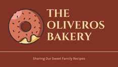 the oliveros bakery logo with a donut on it