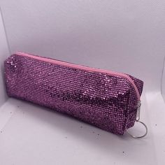 Glitter Pencil Case Pouch Color-Pink Pencil Case Pouch, Pink Glitter, Ants, Pencil Case, Elephant, Pencil, Pouch, Glitter, Pink