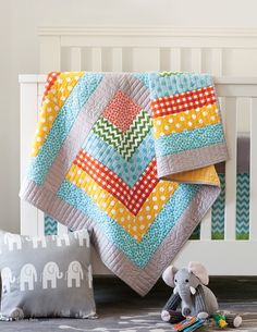 the cover of modern baby quilts