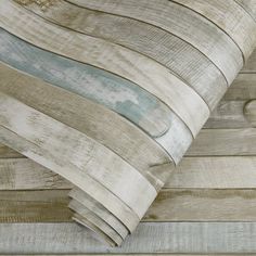 a close up view of some wood planks