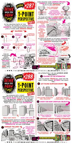 an info sheet showing how to draw the world's most famous buildings