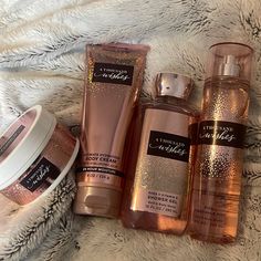 Bath And Body Works A Thousand Wishes Set All Brand New, Never Used -Glowtion Body Butter -Body Cream -Shower Gel -Fine Fragrance Mist Will Accept Reasonable Offers! A Thousand Wishes Set, A Thousand Wishes, Victoria Secret Perfume, Body Care Products