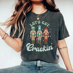 Nutcracker Shirt, Vintage Christmas Shirt, Womens Christmas Shirts, Christmas Tshirt, Merry Christmas Shirts, Retro Tee, Comfort Colors Shirt, Funny Christmas Shirts, Holiday Shirt