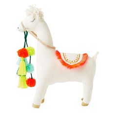 Knitted Llama Toy - Mumzie's Children Llama Toy, Baby Doll Toys, Meri Meri, Gold Thread, Christmas Gift Guide, Childrens Toy, Gold Threads, Fantastic Gifts, Doll Accessories