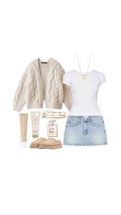 fall outfit inspo ⋆˚𝜗𝜚˚⋆ Thanksgiving Outfit With Skirt, Thanksgiving Outfit Hot Weather, Family Gathering Outfit Casual, Fall Outfits Denim Skirt, Thanksgiving Outfits Aesthetic, Outfit Ideas Fall Aesthetic, Jingle Ball Concert Outfit Ideas, Cute Outfit Inspo Fall, Fall Core Outfit