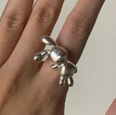 Bunny Ring, Bunny Jewelry, Handmade Bunny, Funky Jewelry, Lucky Girl, Girly Jewelry, Dream Jewelry